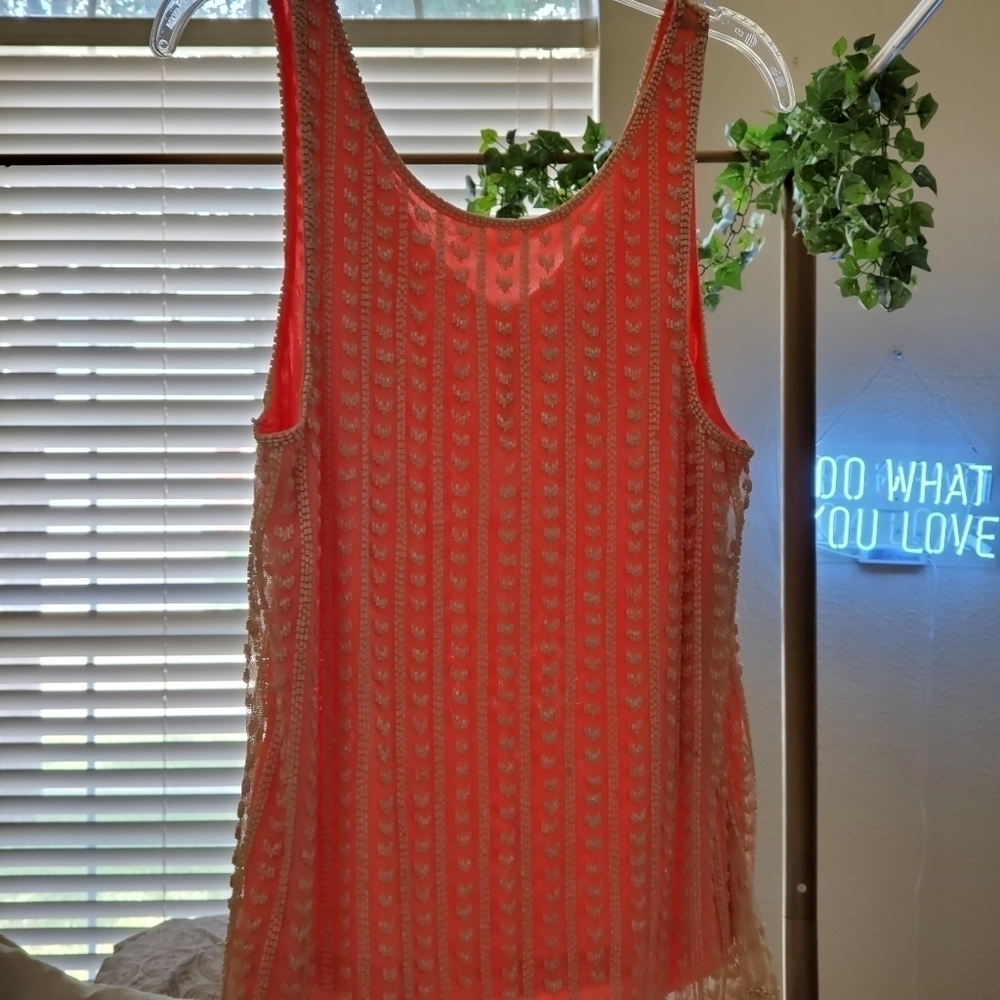 𝅺beaded sleeveless top